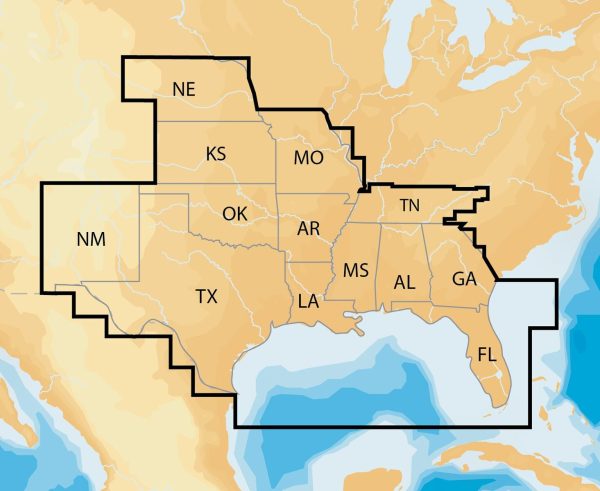 Navionics Nav Plus South Msd Regional Lakes And Coastal Sale